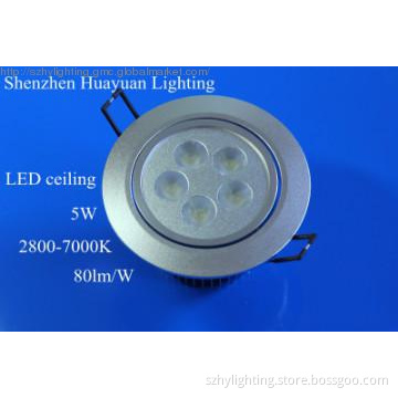 Ceiling spot light 5W AC100V-240V  3000K-6500K